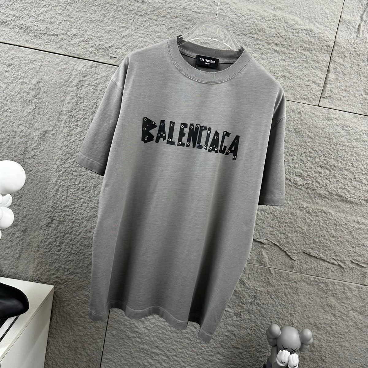 Hot stamping+hot drilling process pure cotton fabric short sleeved T-shirt for both men and women