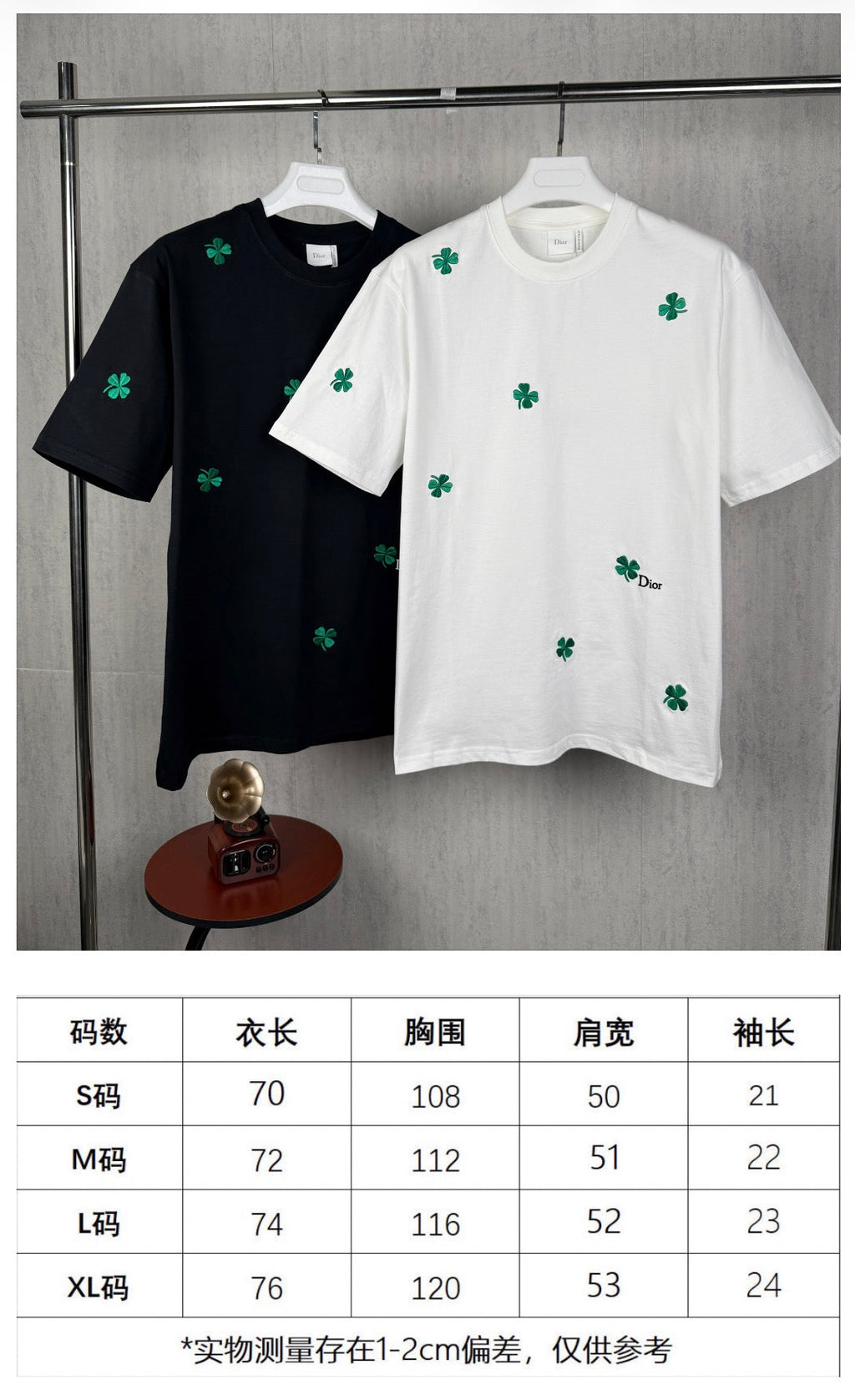 New Four Leaf Clover 🍀  Couple casual short sleeved T-shirt