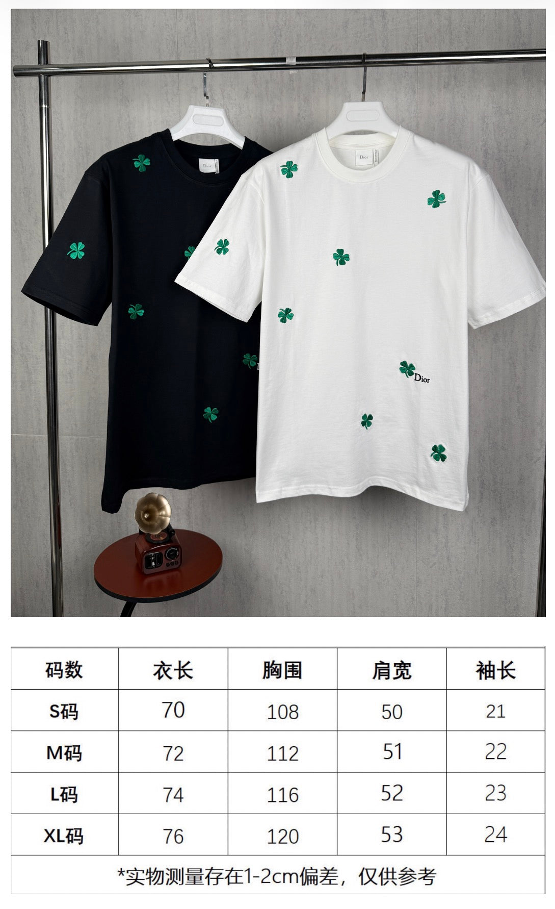 New Four Leaf Clover 🍀  Couple casual short sleeved T-shirt