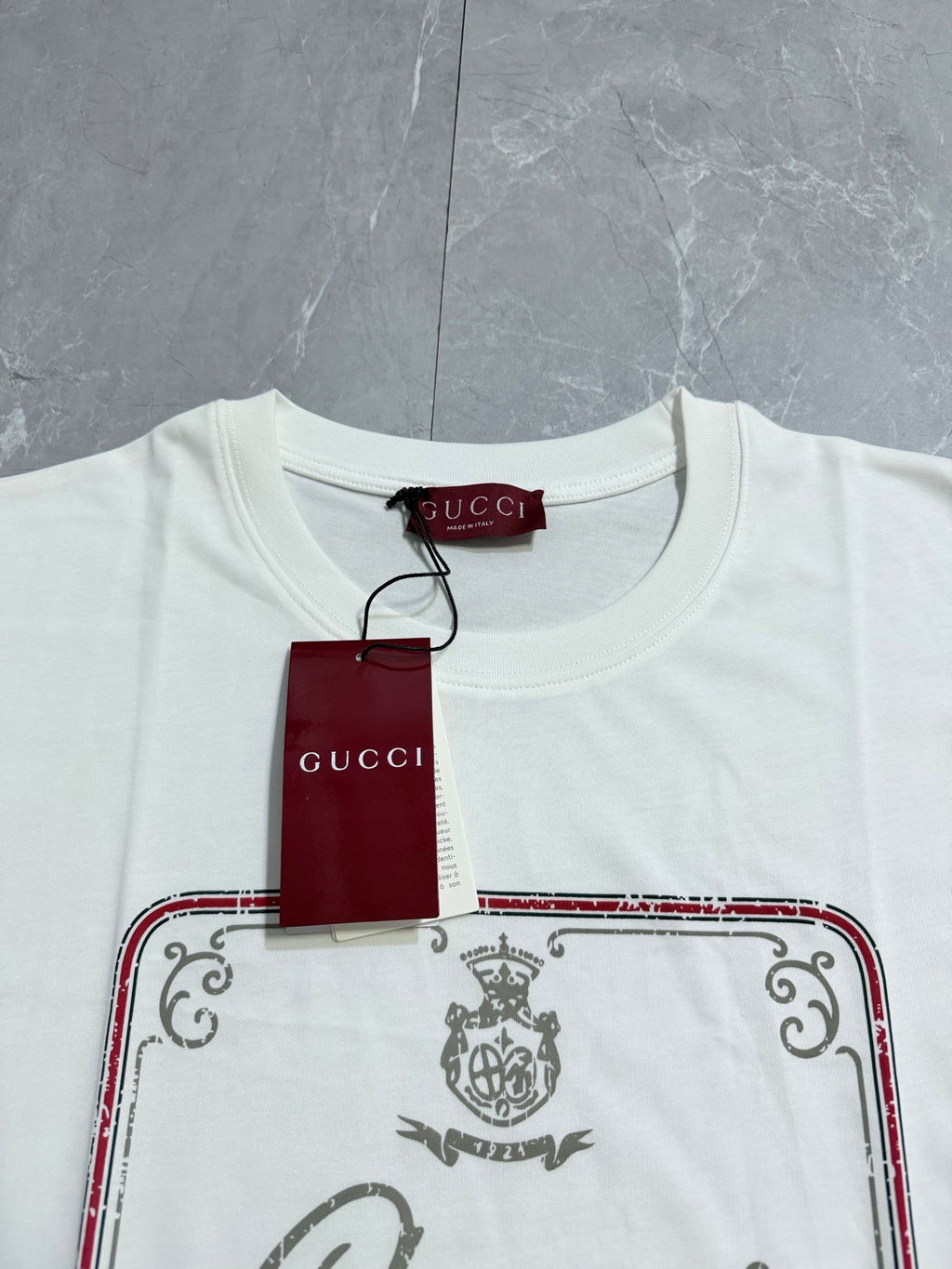 Carefully embellished collection logo printed T-shirt