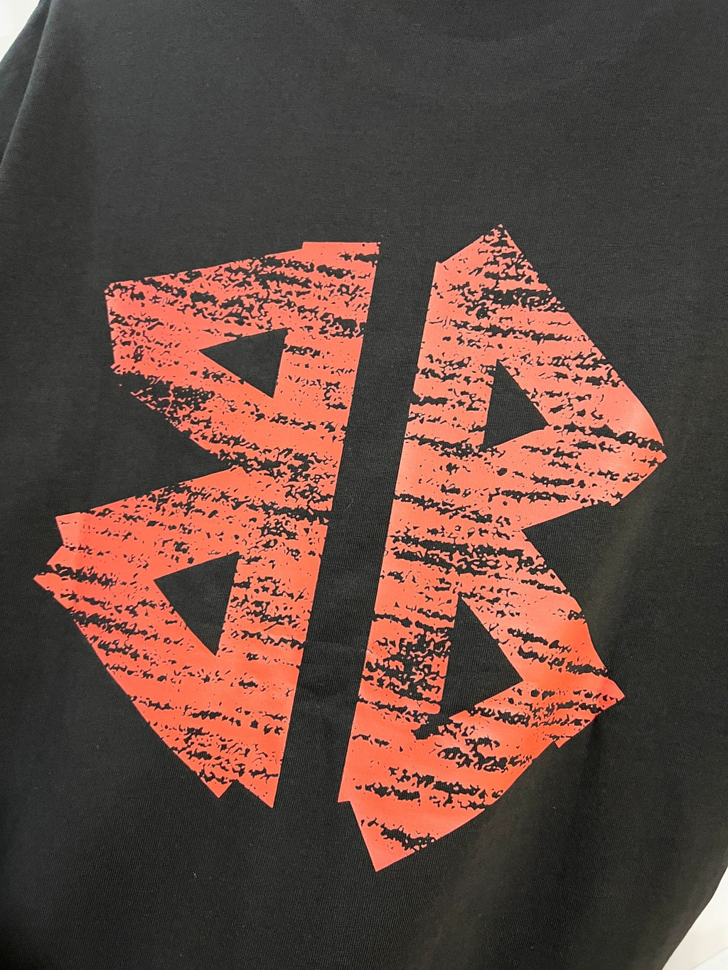 Wear and tear double-B printed letter round neck T-shirt