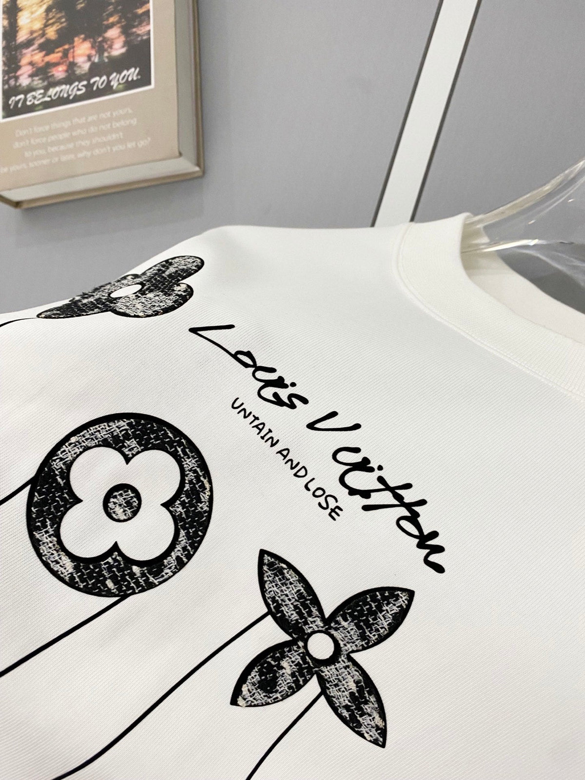 Classic letter printed pure cotton T-shirt -014