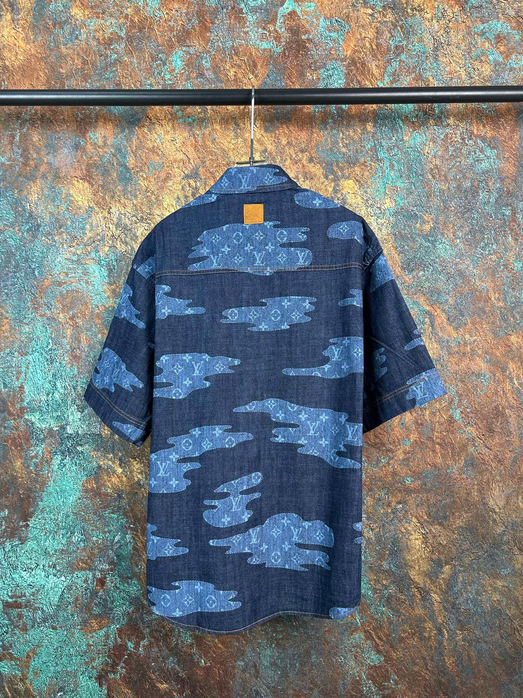 New cloud youth fabric logo printed short sleeved shirt