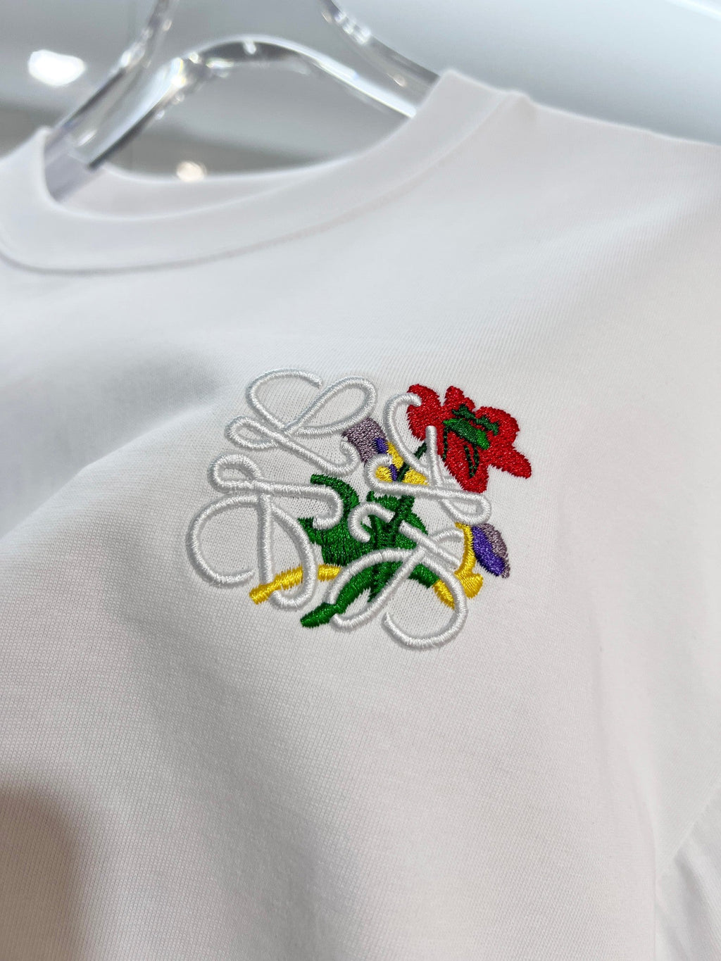 New Embroidered Rose Letter Short Sleeve