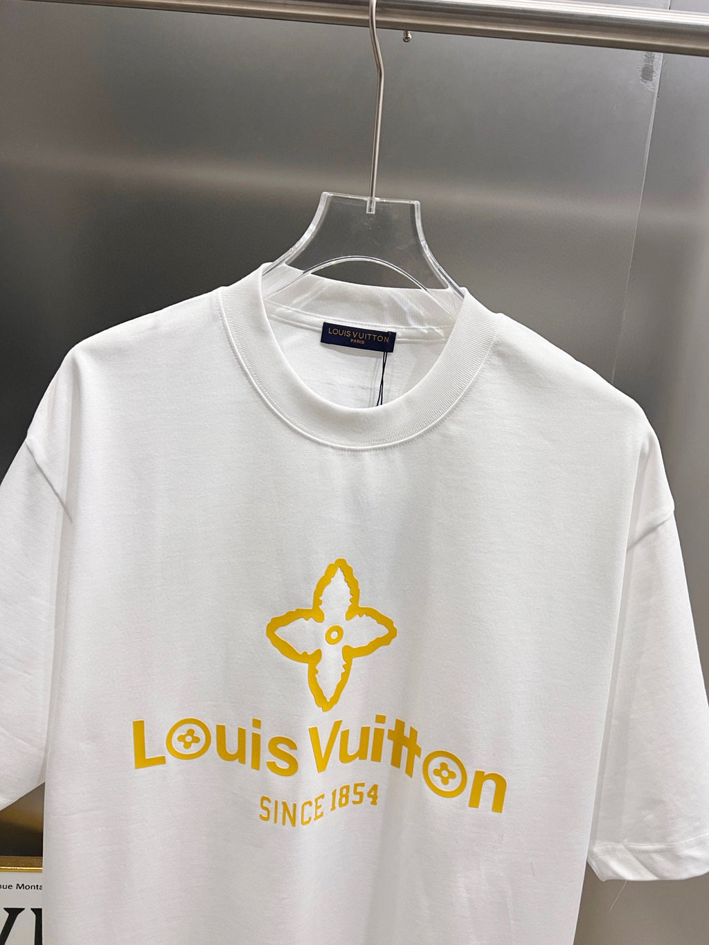 Classic letter three-dimensional craft short sleeved T-shirt