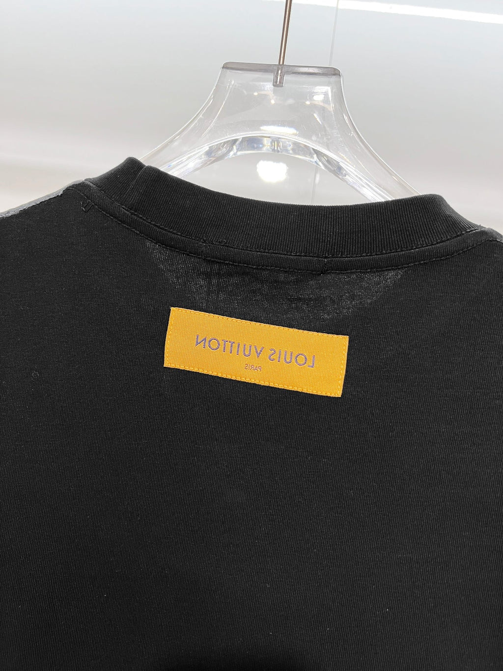 Green offset letter slogan round neck T-shirt