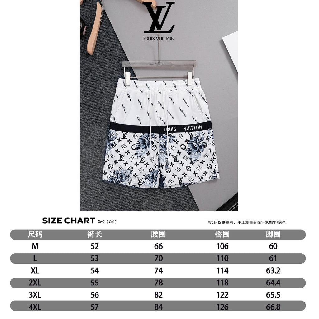 Straight striped spliced beach shorts