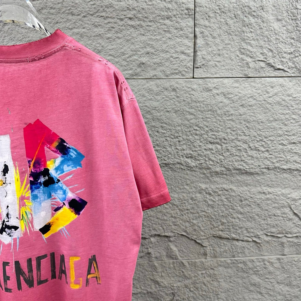 Hot stamping+hot drilling process pure cotton fabric short sleeved T-shirt for both men and women