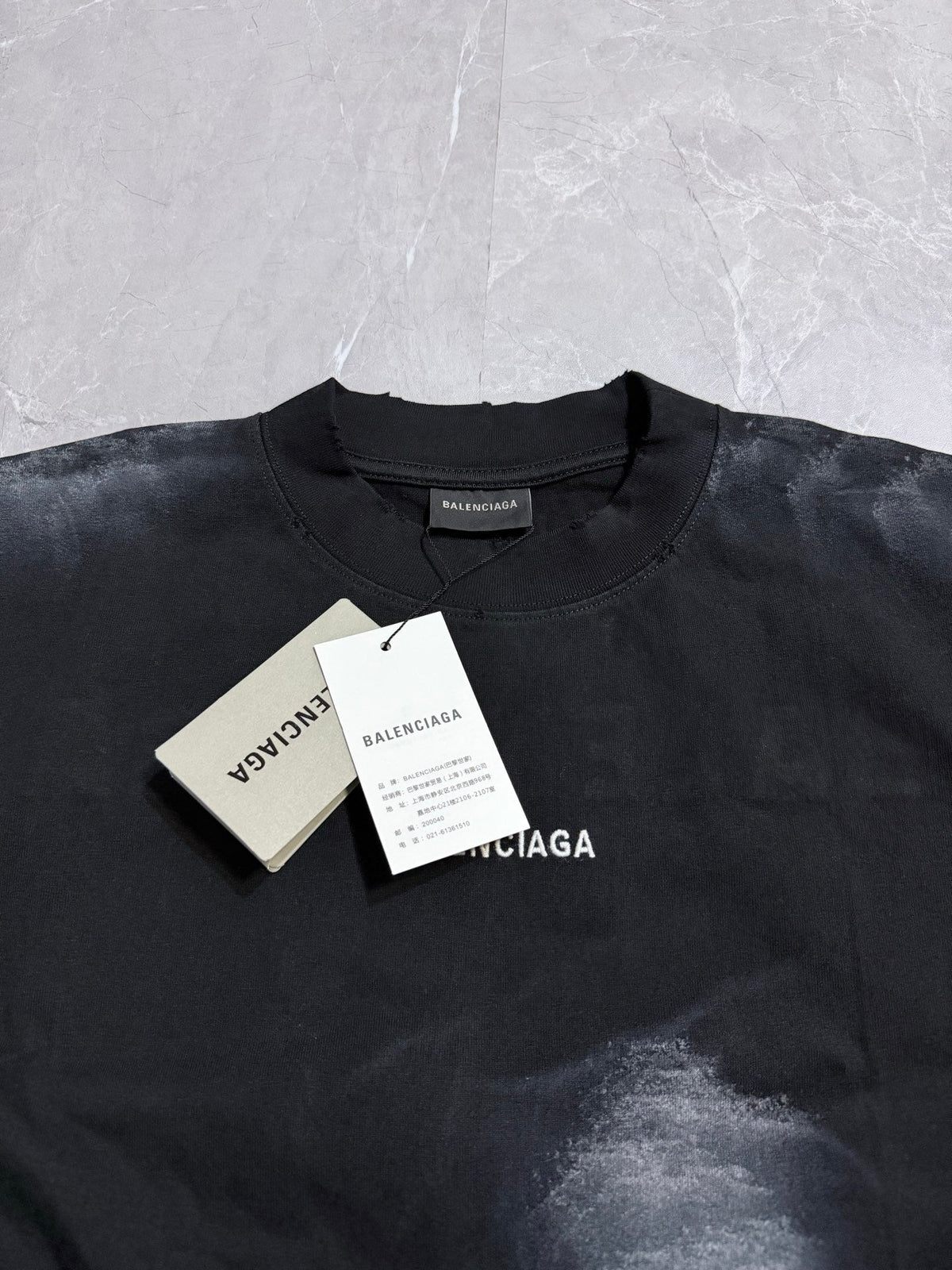 Flat knit short sleeved T-shirt