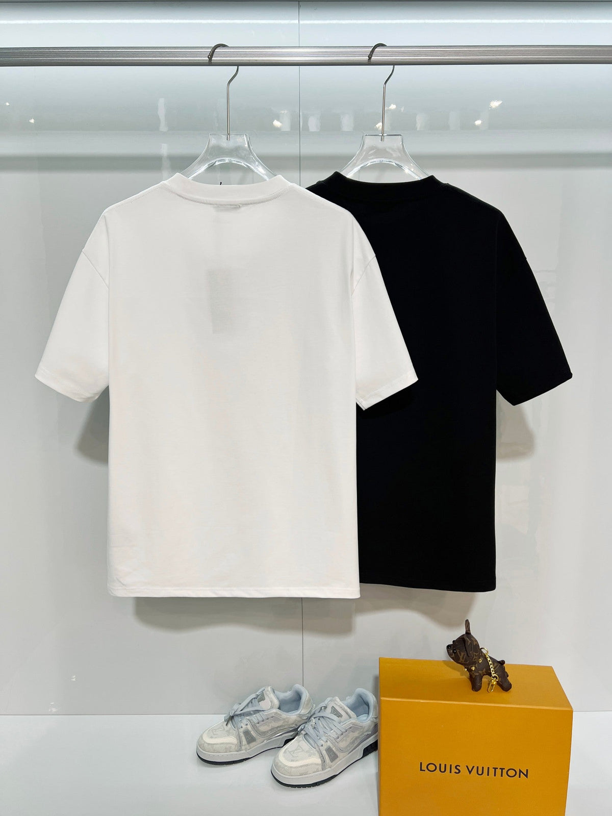 Digital flocking foam sunflower letter short sleeved shirt