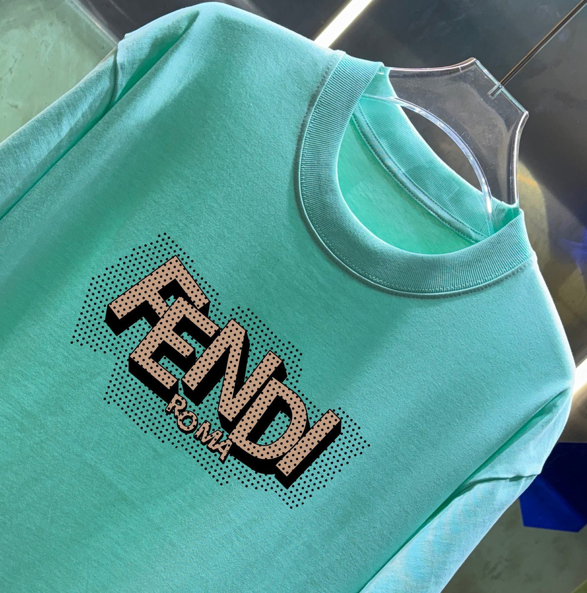 Classic printing technique for spring and summer new short sleeved t-shirts