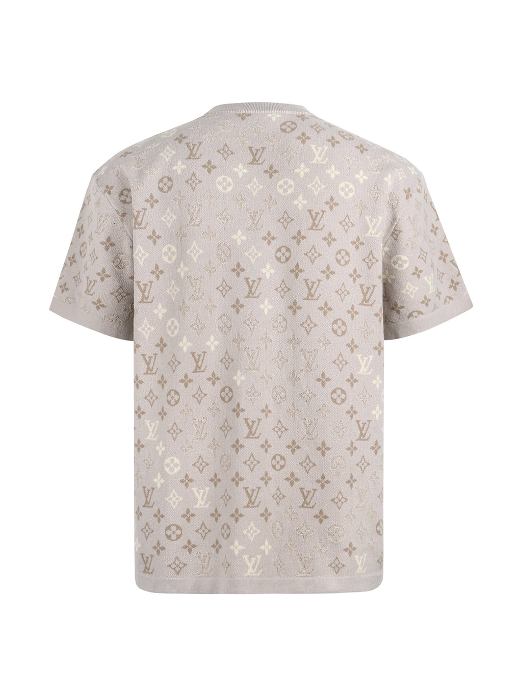 Jacquard round neck shirt size