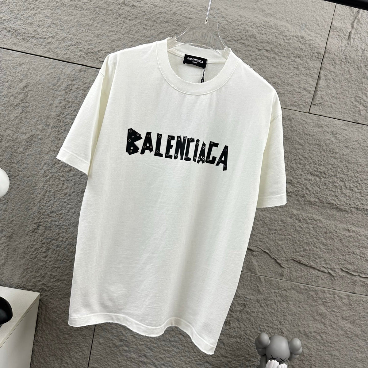 Hot stamping+hot drilling process pure cotton fabric short sleeved T-shirt for both men and women