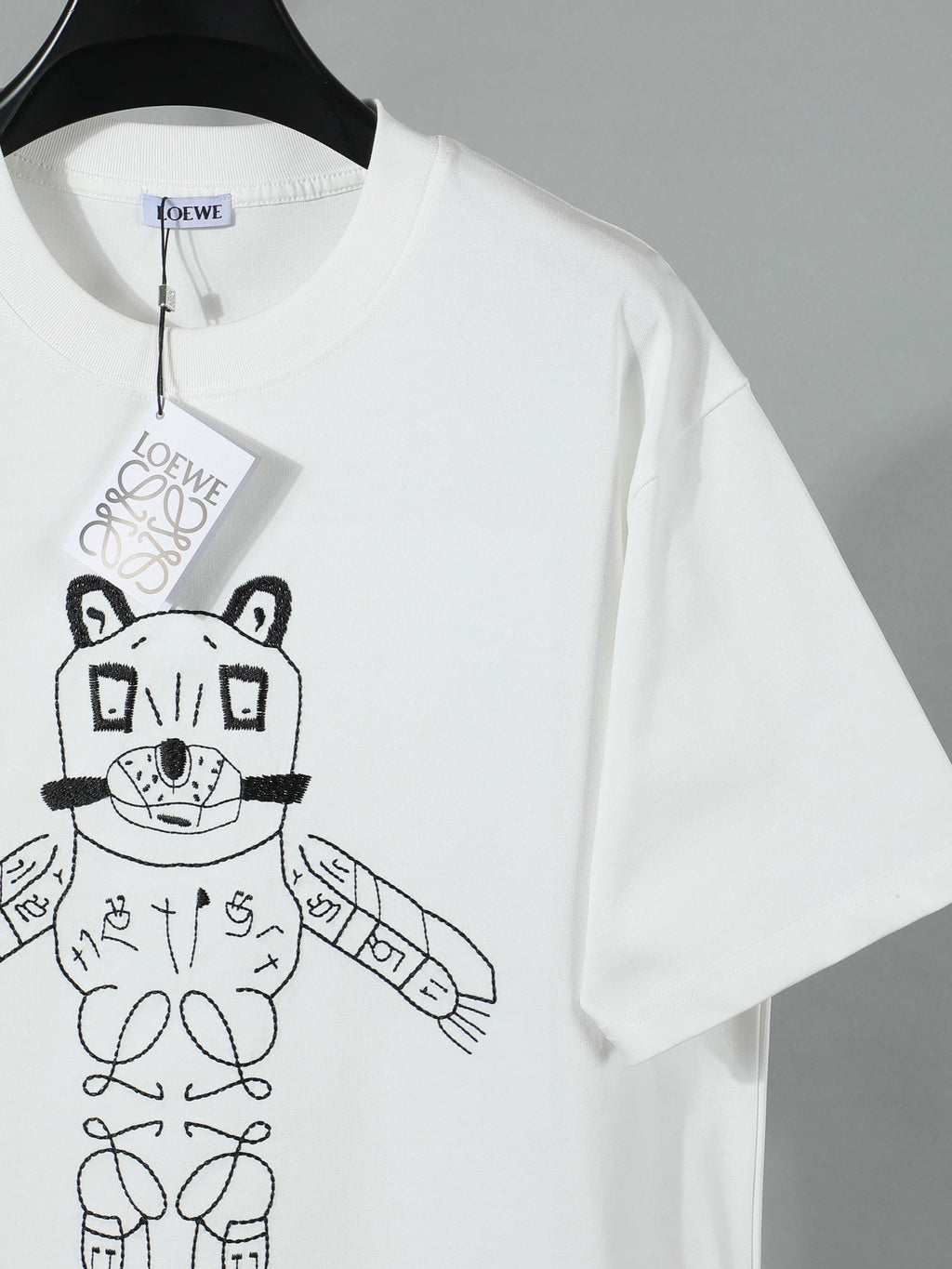 Super cute cartoon animal pattern short sleeved shirt