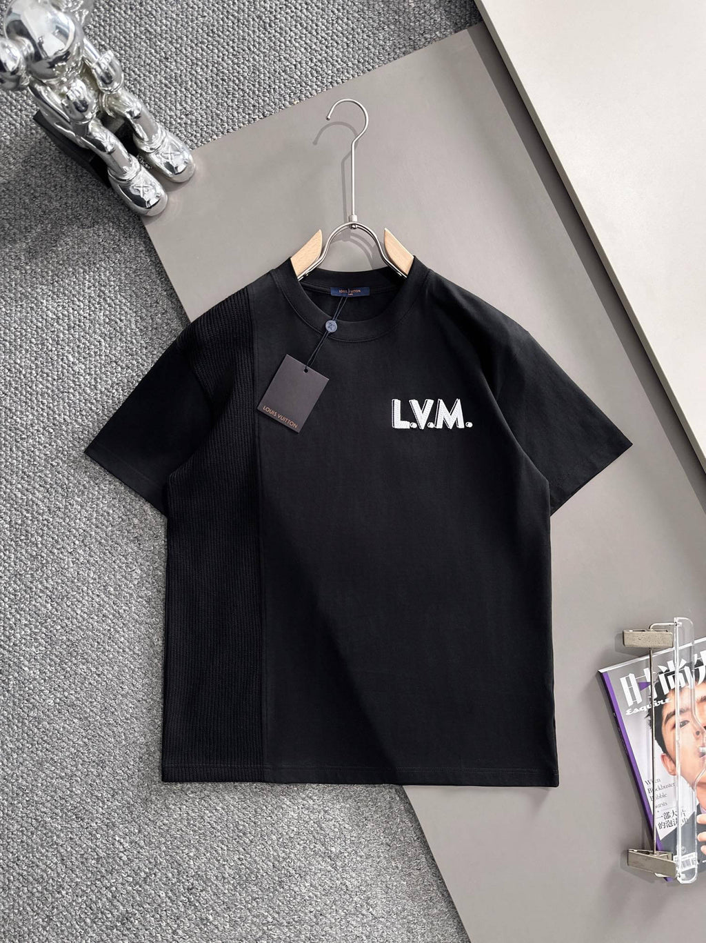 Shadow Letter Embroidered T-Shirt