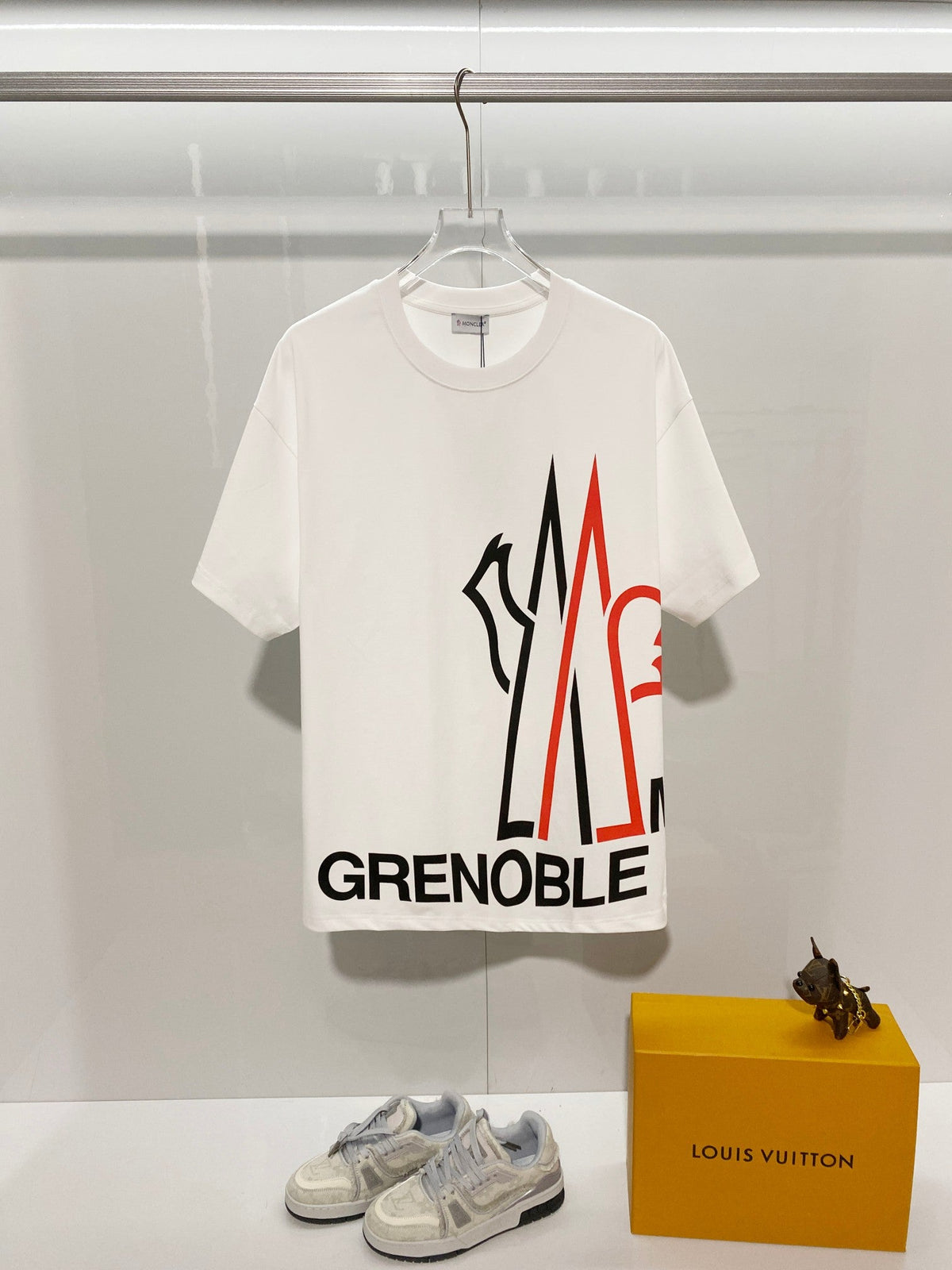 Arm Zhangzi Color blocked Round Neck T-shirt