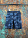 New cloud youth fabric zipper opening denim shorts