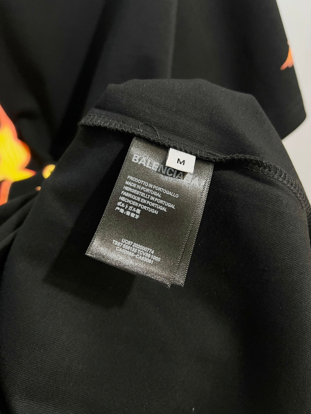 New Flame Pattern Letter T-shirt