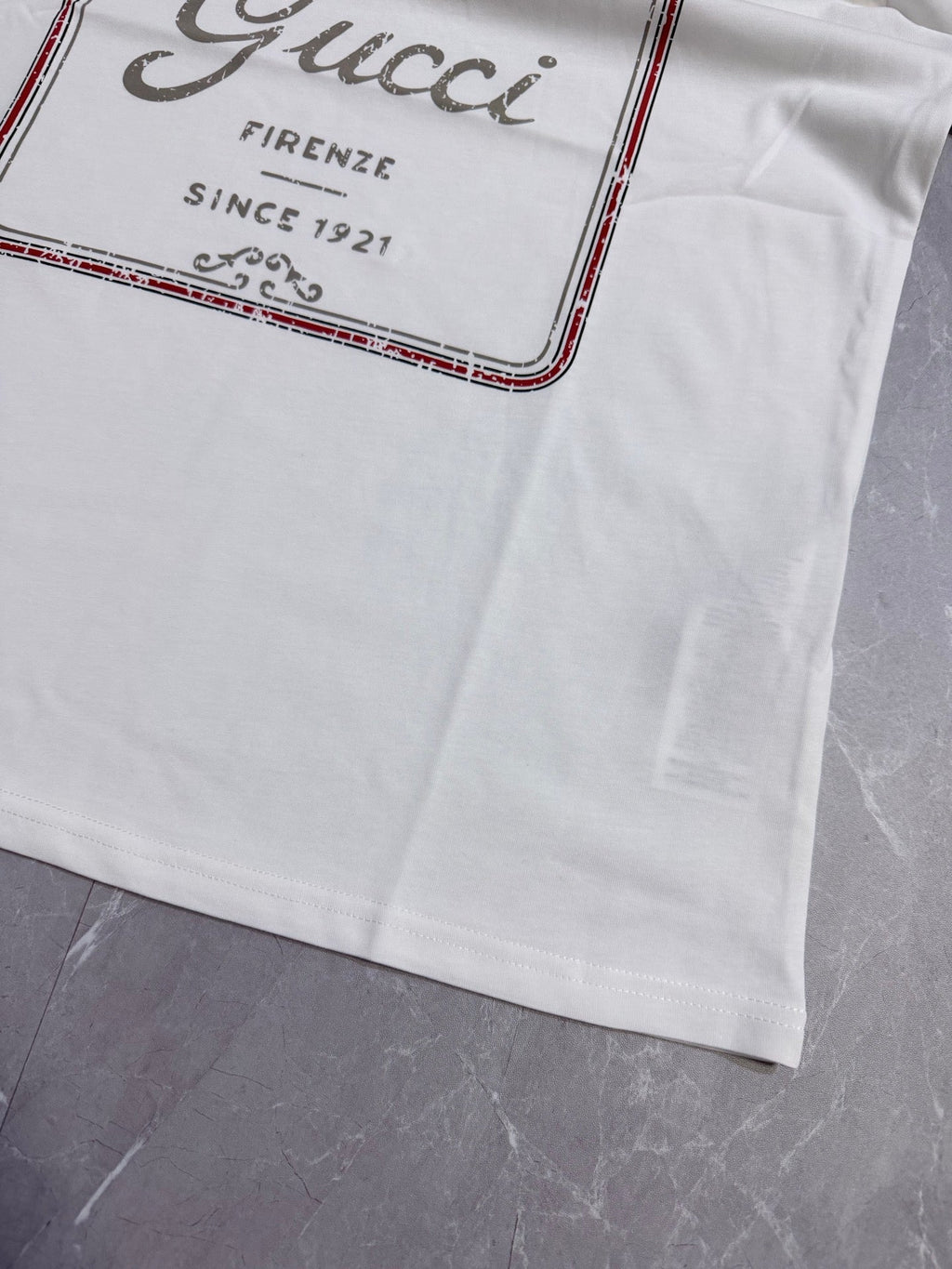 Carefully embellished collection logo printed T-shirt