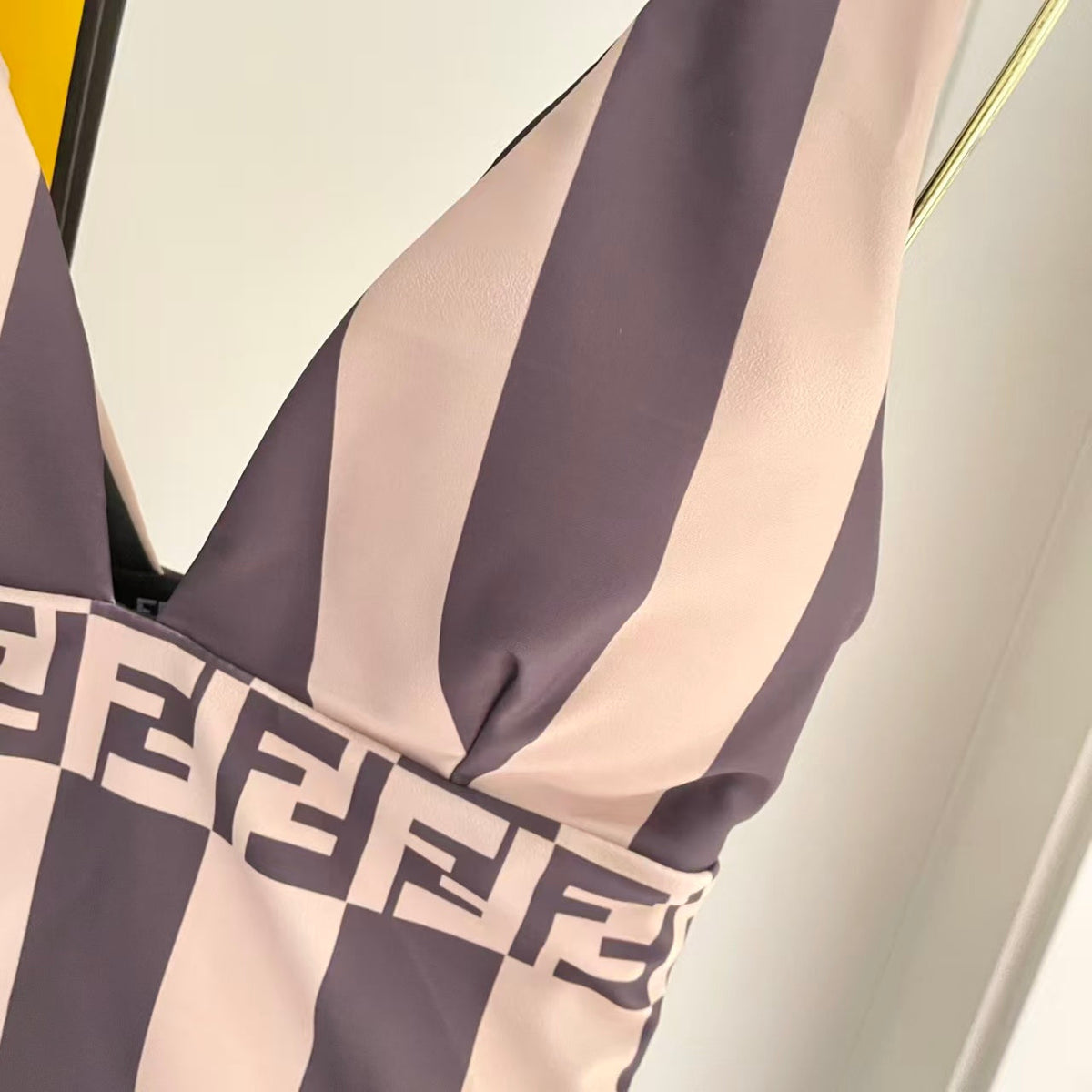 New striped one-piece swimsuit