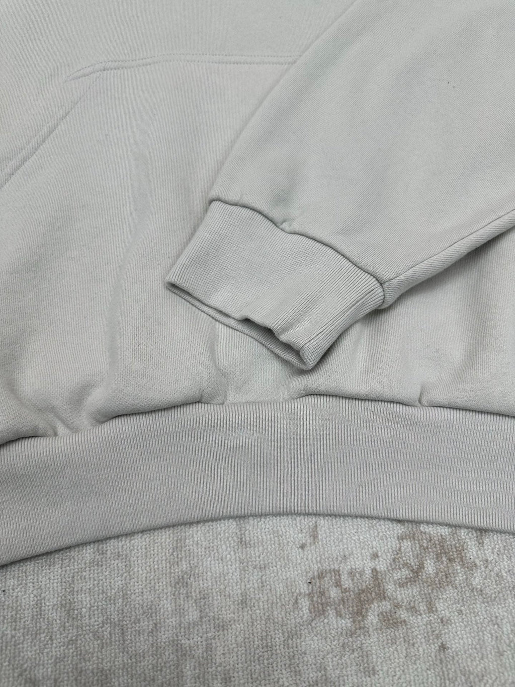 Embroidered Hoodie with Falling Shoulders