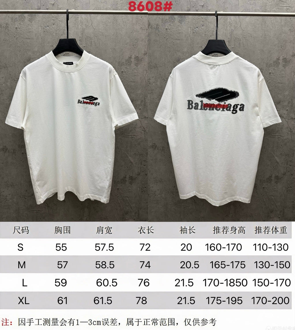 Stacked Embroidery 3D Stereoscopic Embroidery Short Sleeve