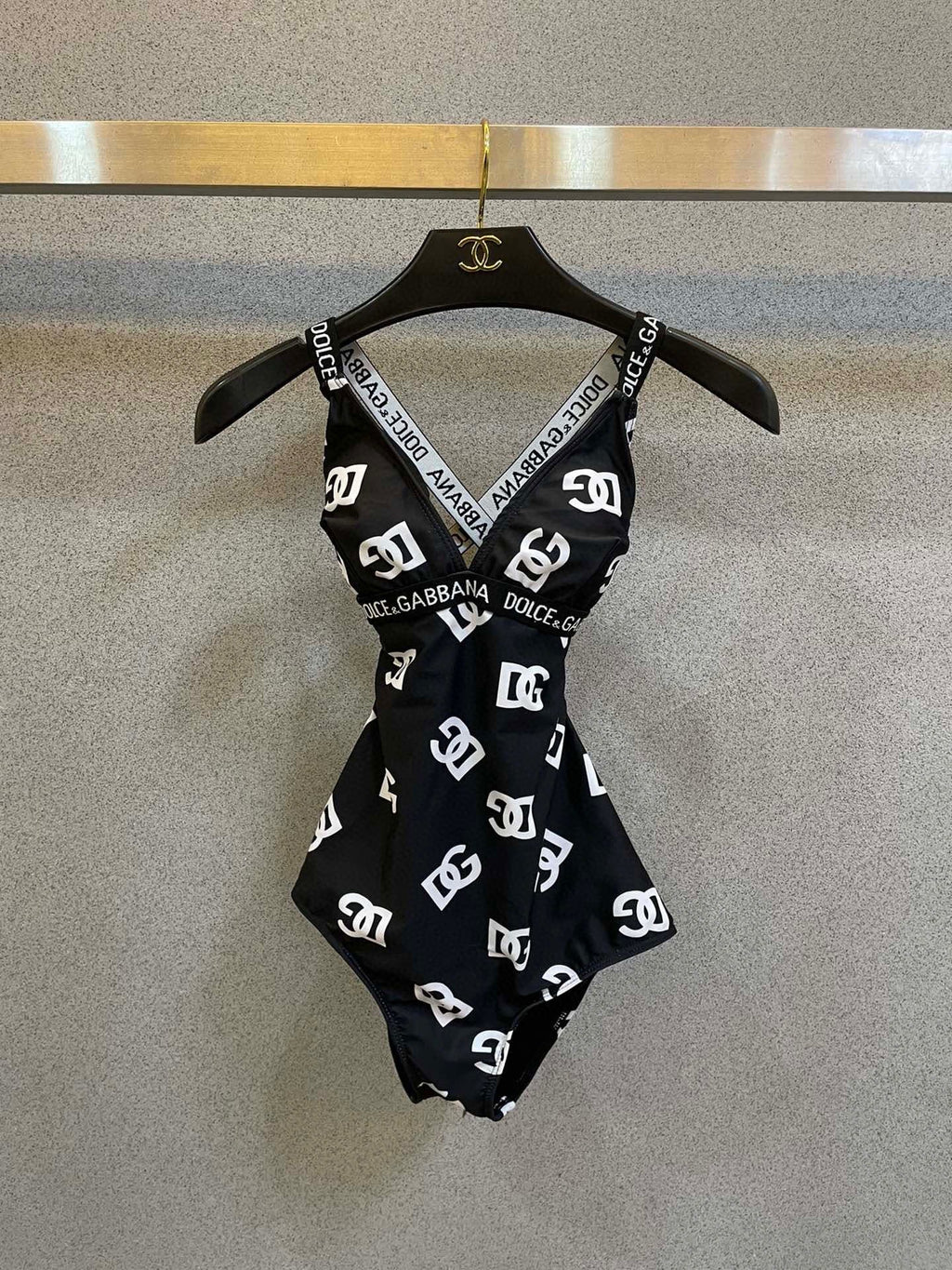 25 New Letters Print One-piece Swimsuit
