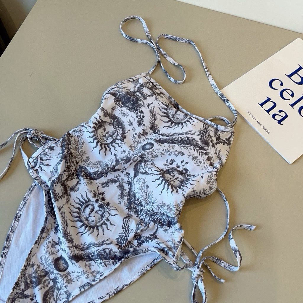 25 Sun Print One Piece Swimsuit