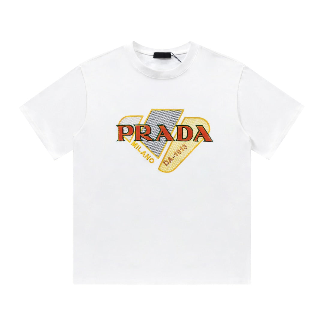 Triangle Cut Print T Shirt