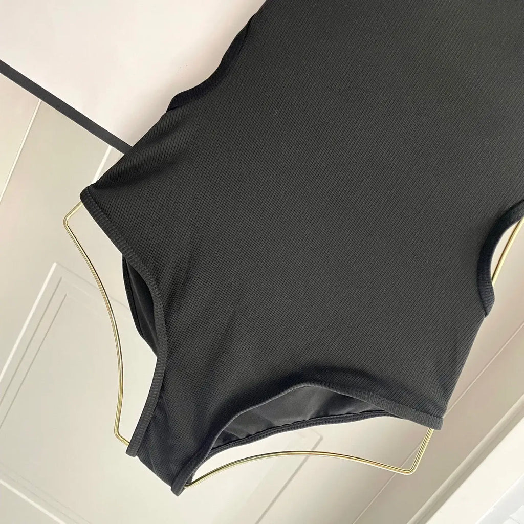 Trendy Backless Slim-Fit Swimsuit
