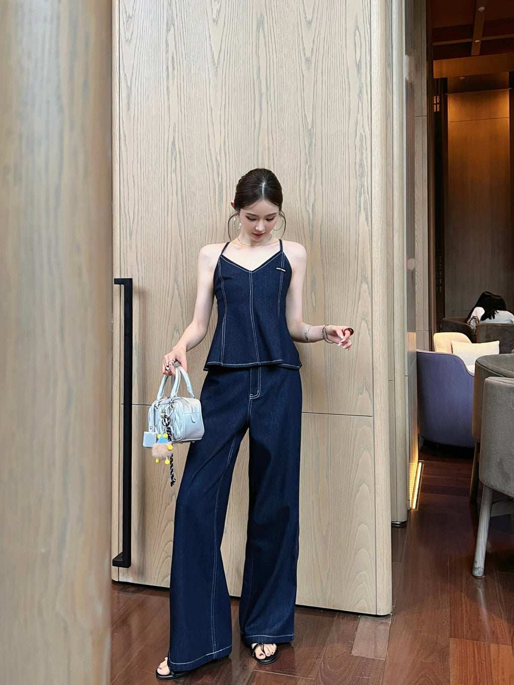 25ss denim camisole