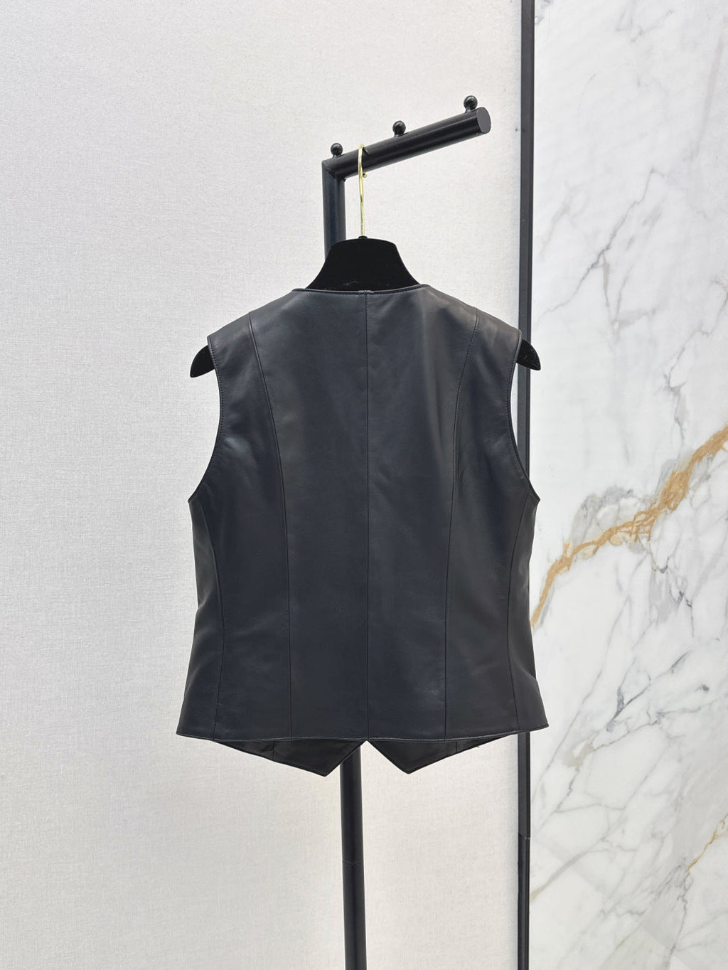 25fw leather vest