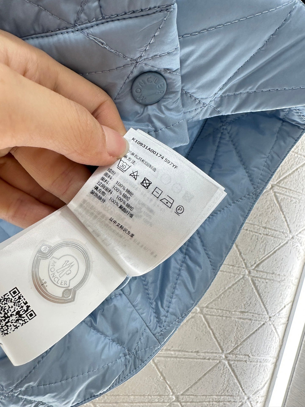 25fw new A-line rattan check cotton vest