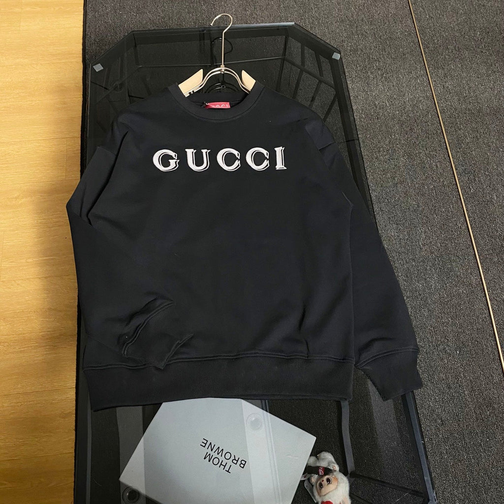 Classic Brand Double Shadow Letter Embroidered Hoodie