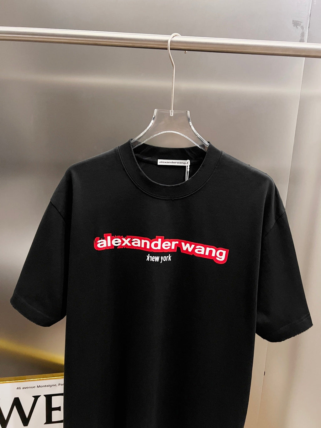 Classic letter three-dimensional embroidery and patchwork technique for short sleeves