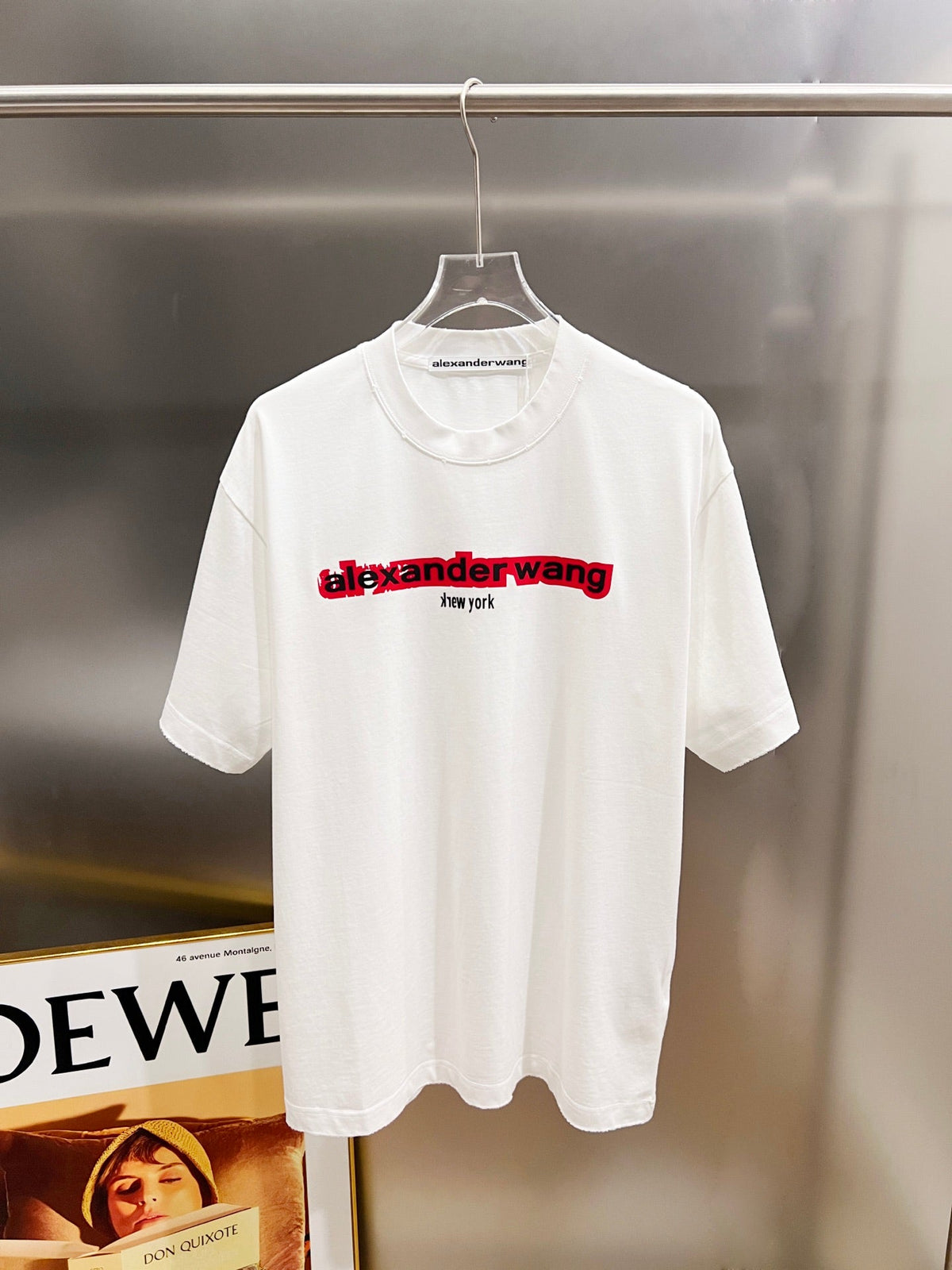Classic letter three-dimensional embroidery and patchwork technique for short sleeves
