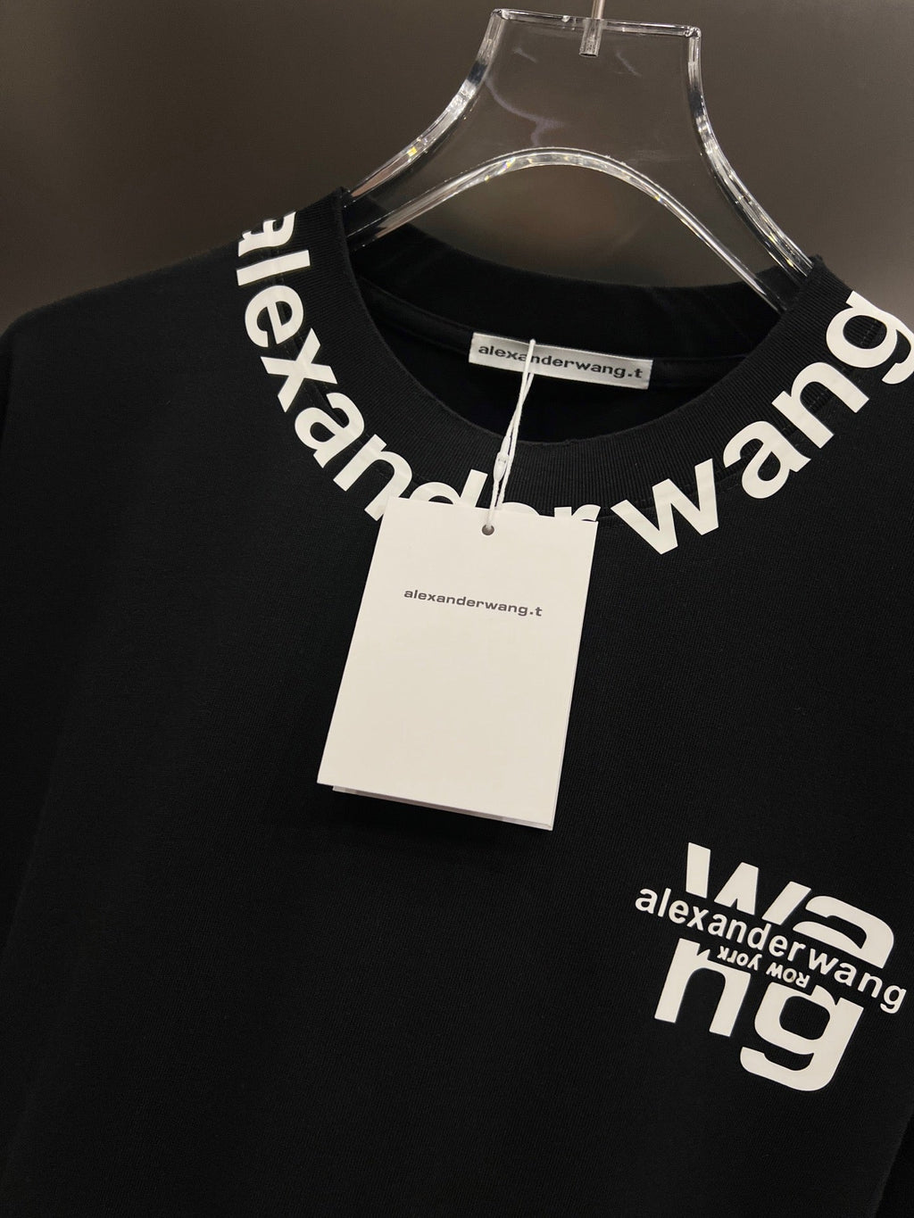 Wear and tear water washing short sleeves, round neck short sleeves