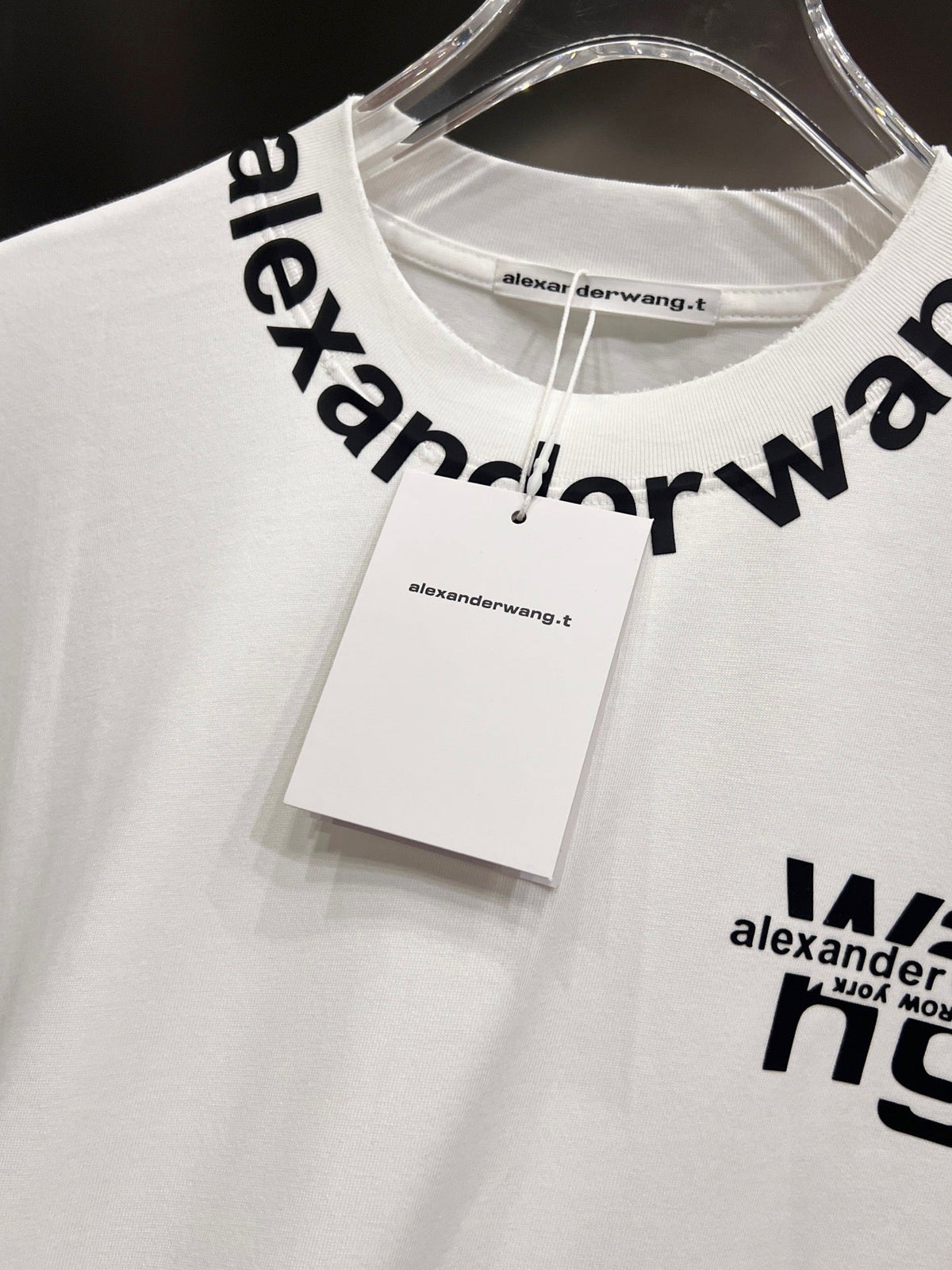 Wear and tear water washing short sleeves, round neck short sleeves