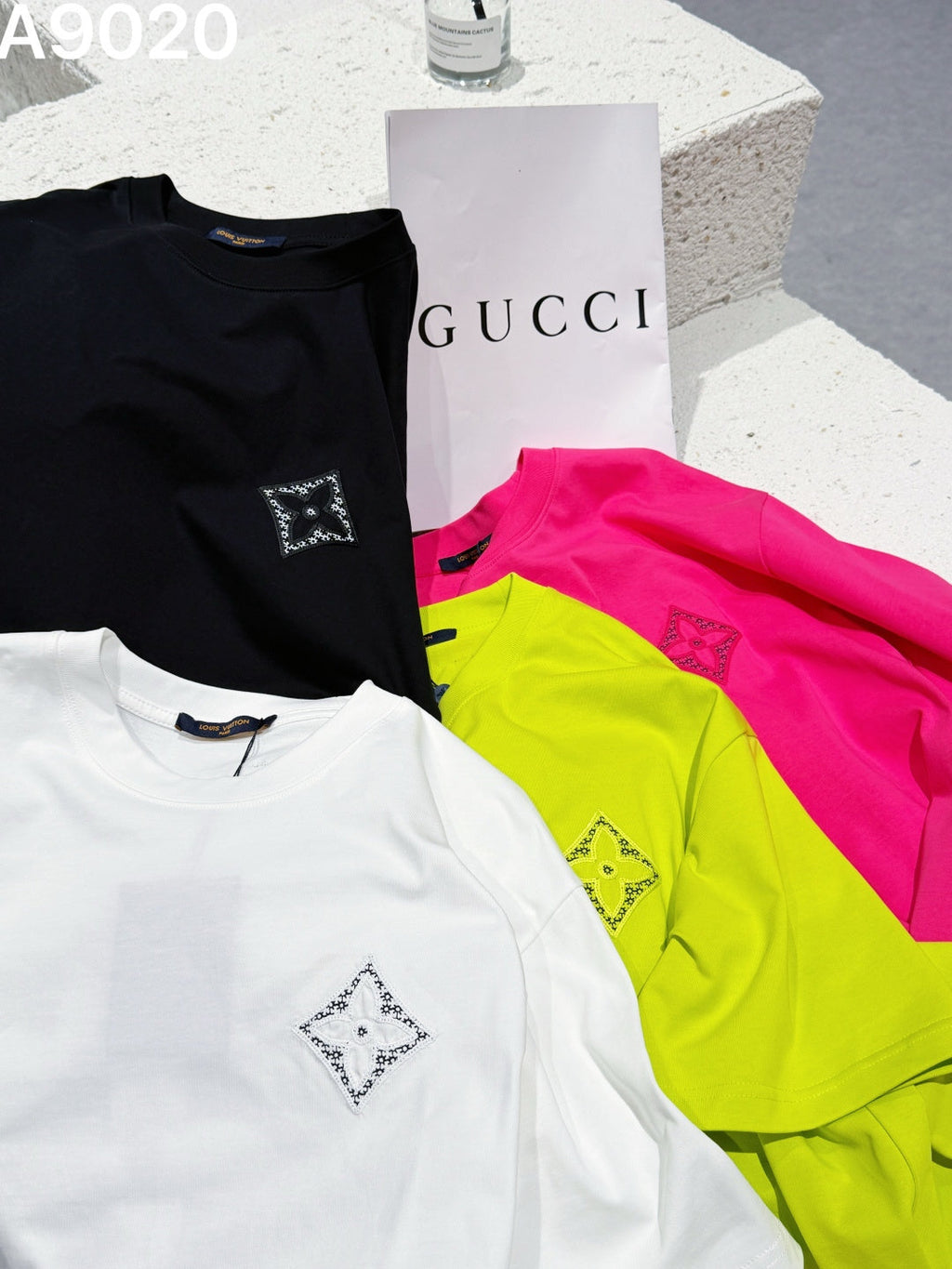 26 new embroidered letter short sleeves