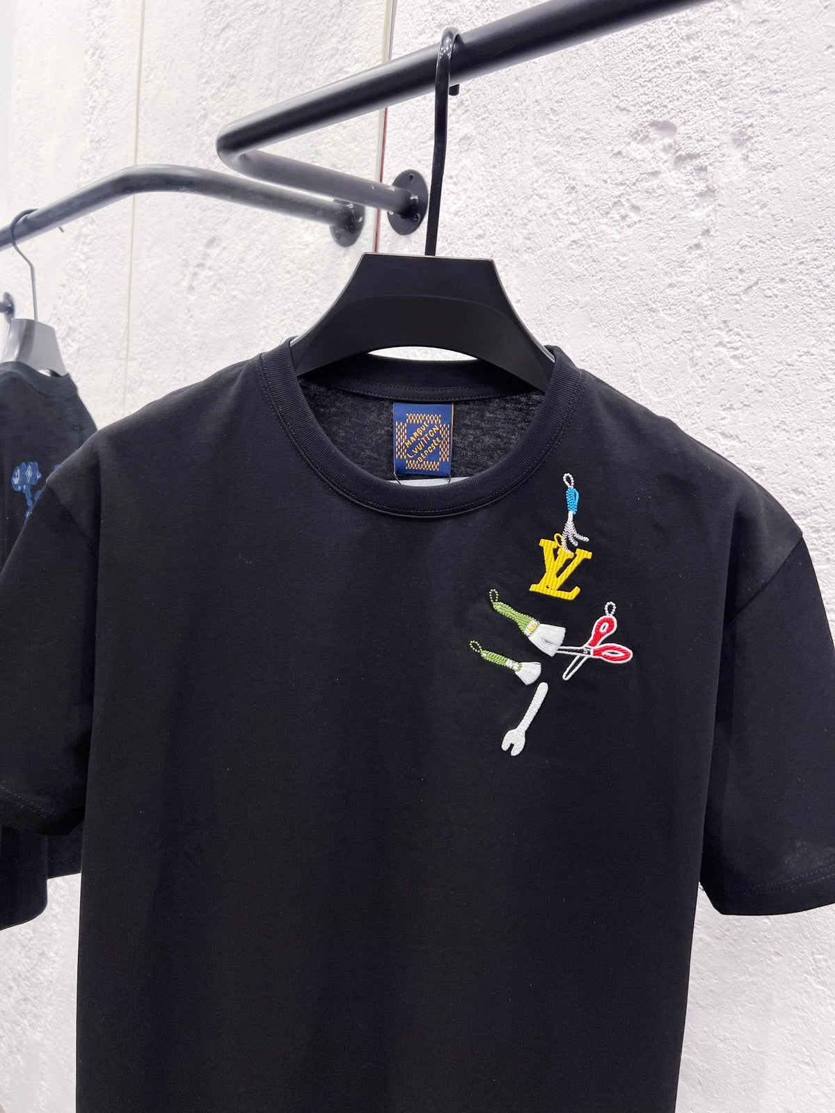 26ss new classic embroidered short sleeved shirt